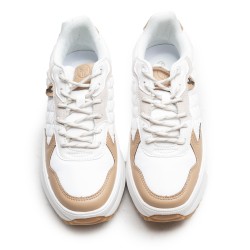 Quilted Nylon and Leather Sneaker 