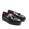 Mocasín Borlas Negro