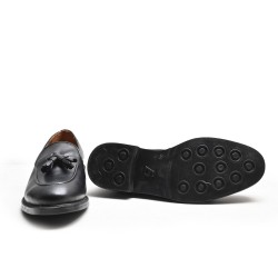 Mocasín Borlas Negro