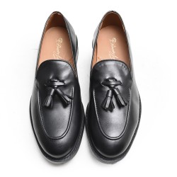 Mocasín Borlas Negro