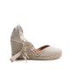 Beige Linen Espadrille