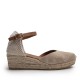 Beige Suede Espadrille