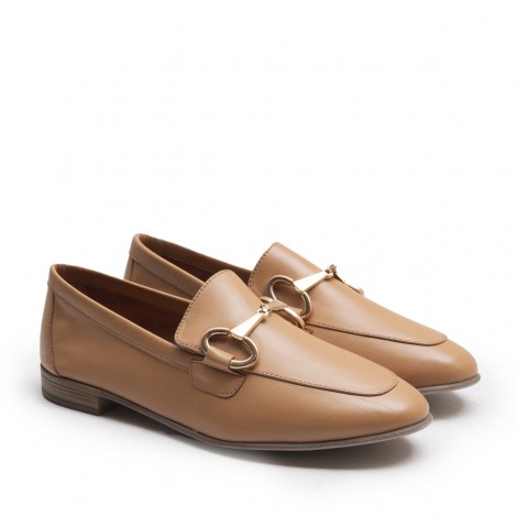 Tan Stirrup Loafer