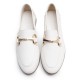 White Stirrup Loafer