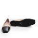 Patent Toe Flat Shoe