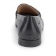 Mocasin estribo metal en calf leather black