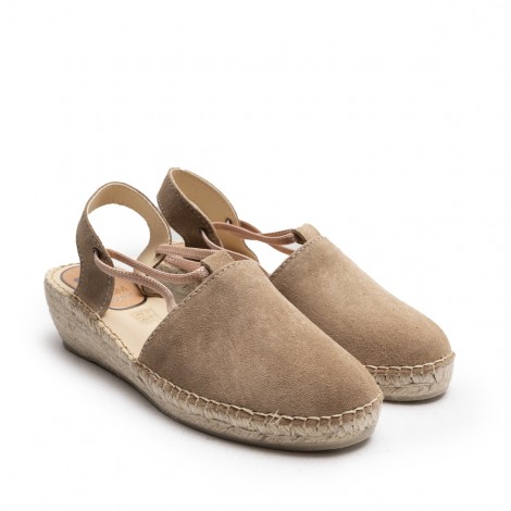 Espadrille Suede Taupe