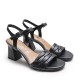 Tubular Black Sandal