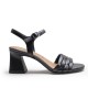 Tubular Black Sandal