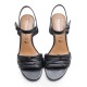 Tubular Black Sandal