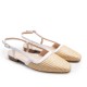 Raffia Slingback Shoe