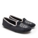 Black Velvet Slippers