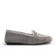 Grey Velvet Slippers