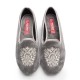 Grey Velvet Slippers