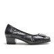 Ornamental Black Heel Shoe