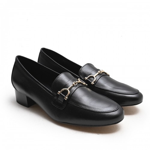 Stirrup Black Loafer