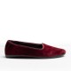 Velvet Pompadour Shoe