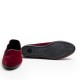 Velvet Pompadour Shoe