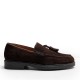 Brown Suede Tassels Loafer