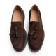 Brown Suede Tassels Loafer