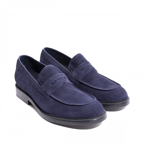 Blue Suede Mask Loafer