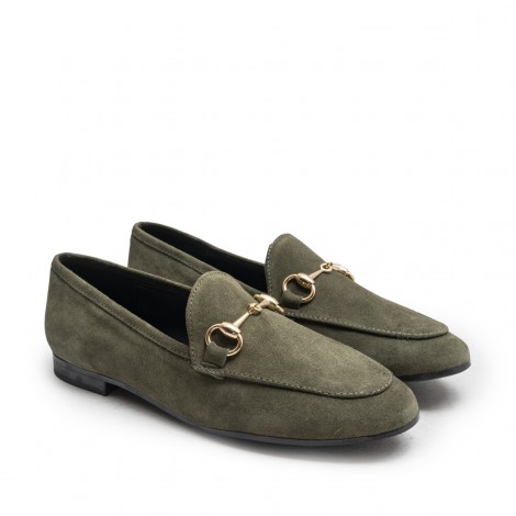 Green Stirrup Loafer