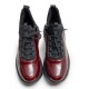 Burgundy Patent Sneaker