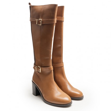 Buckles Elastic High Boot