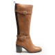 Buckles Elastic High Boot