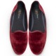 Velvet Pompadour Shoe