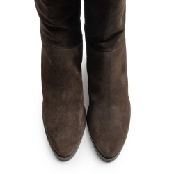 Suede High Heel Boots