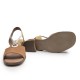 Tan Suede Shovel Sandal