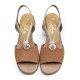 Tan Suede Shovel Sandal