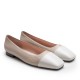 Patent Toe Flat Shoe