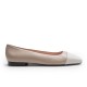 Patent Toe Flat Shoe