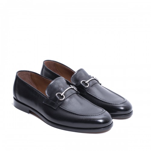 Black Stirrup Loafer