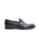 Black Leather Mask Loafer