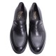 Black Leather Mask Loafer