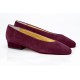 Burgundy Suede Shoe