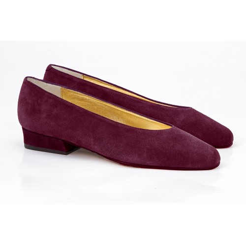 Burgundy Suede Shoe