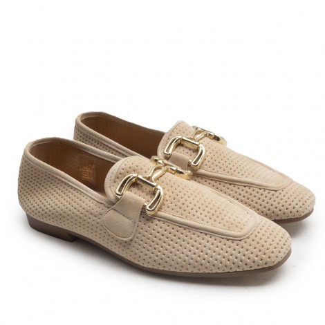 Gold Stirrup Loafer