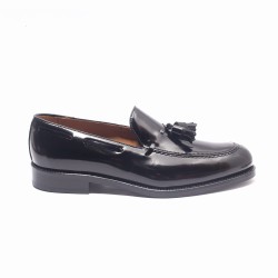 Mocasín borlas negro