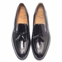 Mocasín borlas negro