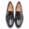 Mocasín borlas negro
