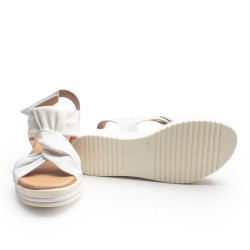 White Knotted Sandal