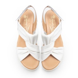 White Knotted Sandal