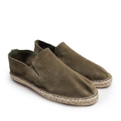 Green Suede Espadrille