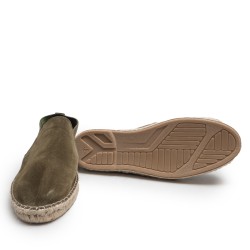 Green Suede Espadrille