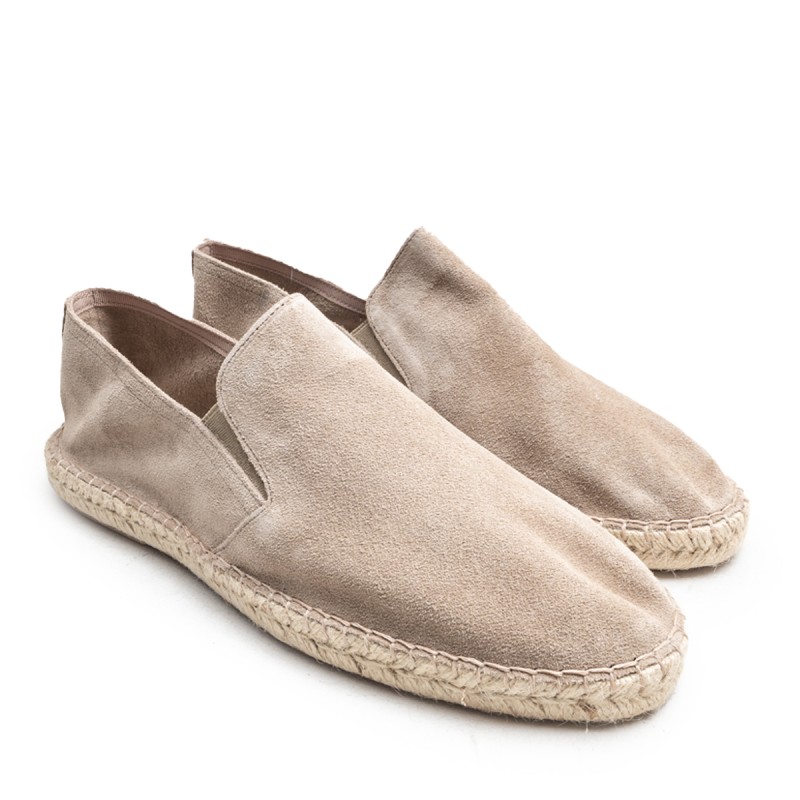 Stone Suede Espadrille