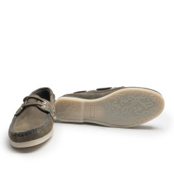 Green Nobuck Boat Shoe